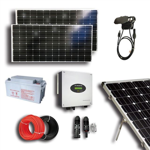 Tauler solar amb bateria i inversor