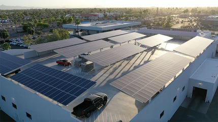 Sistema solar de l'estructura de carports